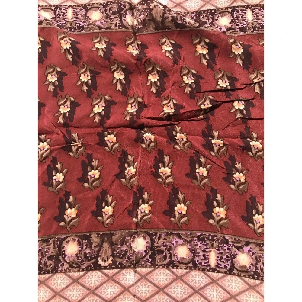 Oscar de la Renta Women's Scarf 100% silk floral Print #534